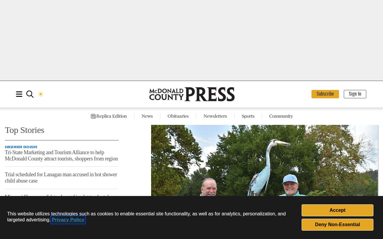 McDonald County Press local news homepage